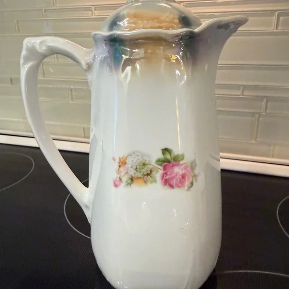 Altenburg China Chocolate Pot with cups and saucers - Picture 2 of 8